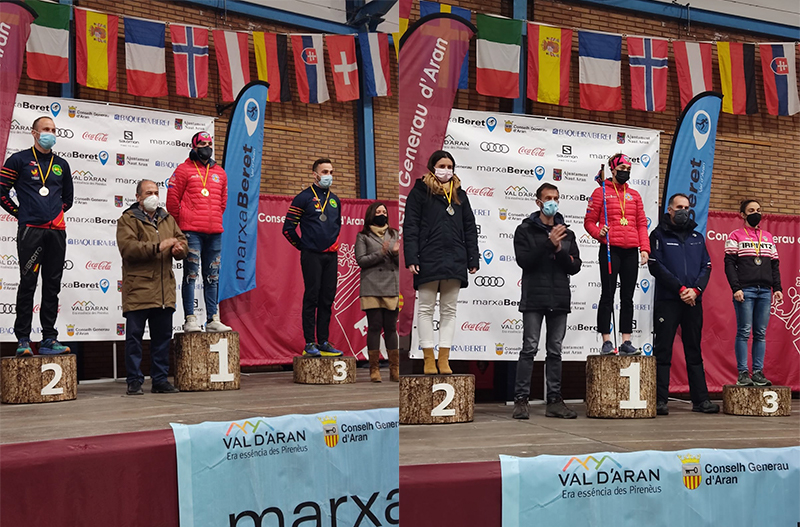 Lander Mart&iacute;n e Irati Cuadrado, Campeones de Espa&ntilde;a de Sprint